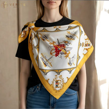 RARE VINTAGE HERMES Silk Scarf "Bordeaux Porte Oceane" Carre 90 by Hugo Grygkar