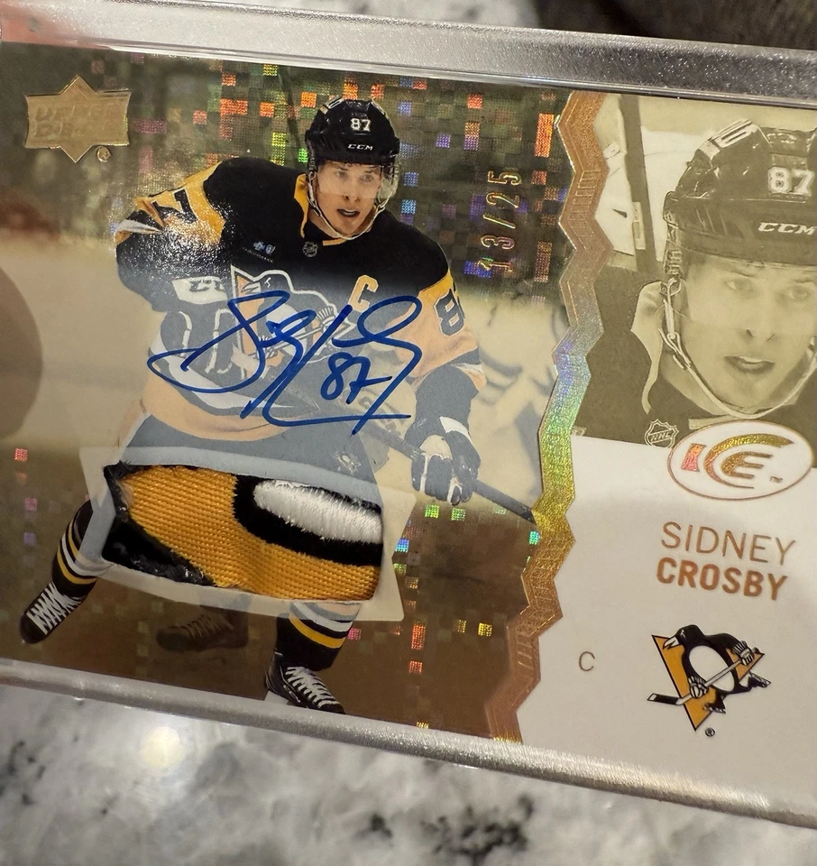 Parche de redención Sidney Crosby Upper Deck 2023/auto/25!! Parche Insane - RARO 🥅 Foto 4 de 4