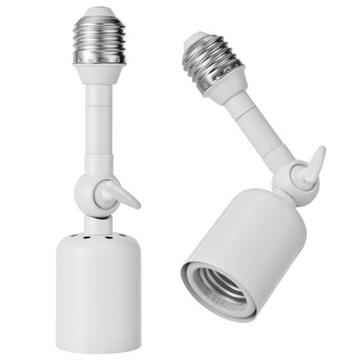 1X(2er-Pack Robuste Lampenfassungsverlängerung, 360° Verstellbarer E26/E27-1688