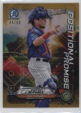 2021 Bowman Positional Promise Gold Refractor 44/50 Francisco Alvarez 0lz4