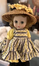 VINTAGE MADAME ALEXANDER-KINS BKW  Wendy Loves School Dresses #348 1957