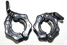 1 Inch Olympic Barbell Clamps Quick Release Collars Black New in Package