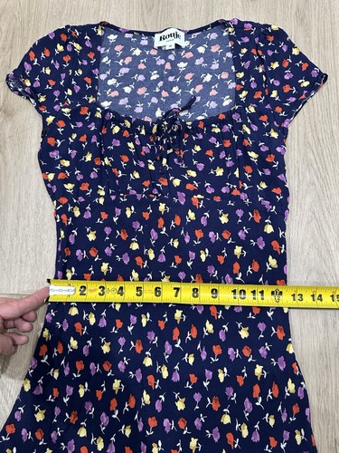 ROUJE Ines Dress Tulipa Marine Floral Print Size 38 - Afbeelding 7 van 14