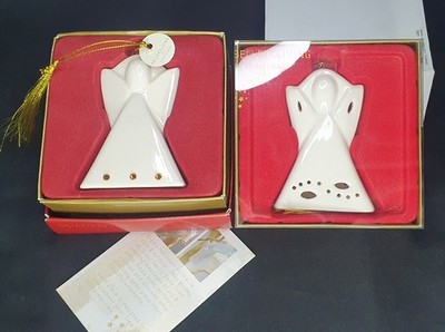 BELLEEK LIVING Engel der Harmonie Christbaumschmuck durchbohrt 7521 Edelsteine 7522