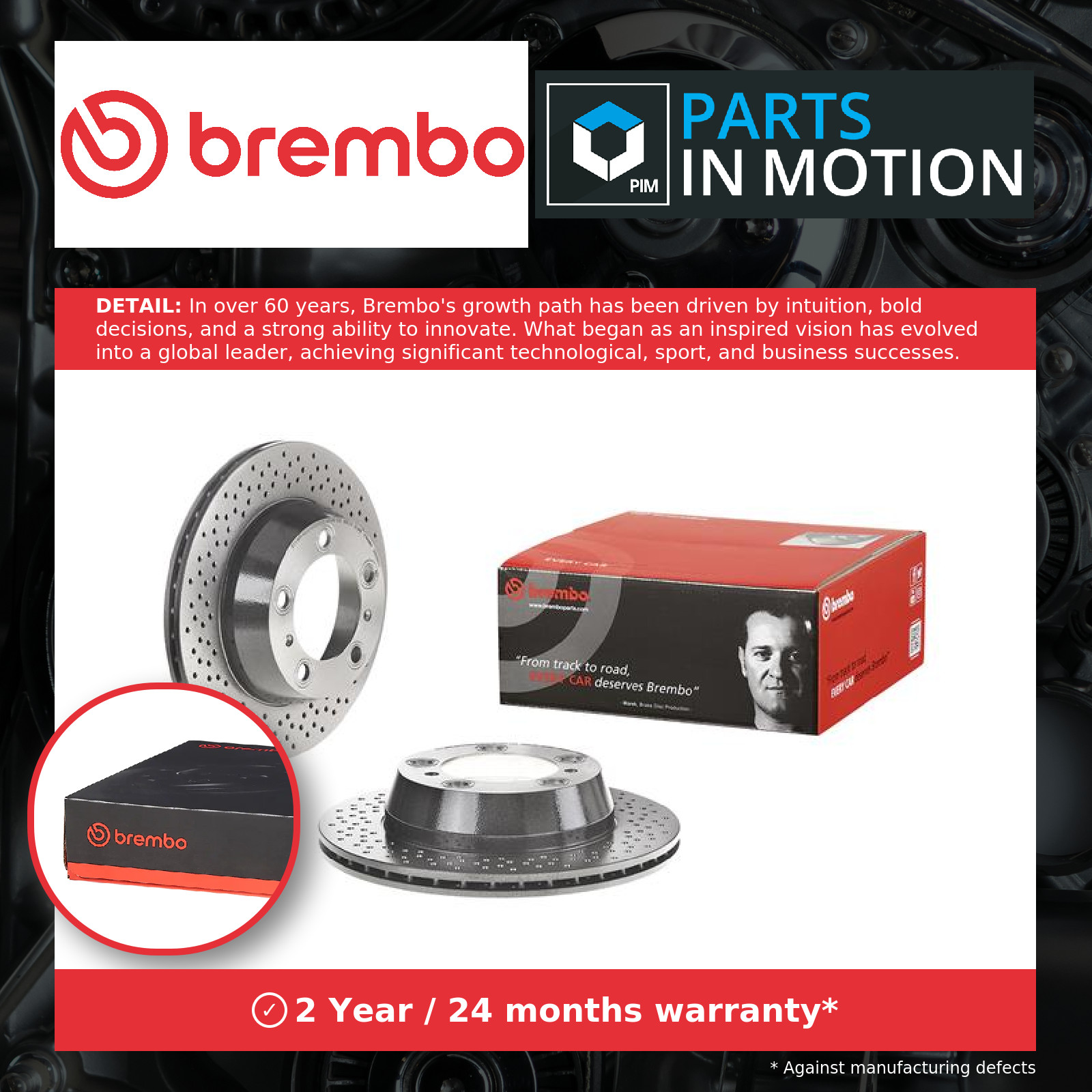 Rear Set 2x Brake Discs BREMBO 09.8998.11 for Porsche Boxster/Cayman (16-21) - Image 5