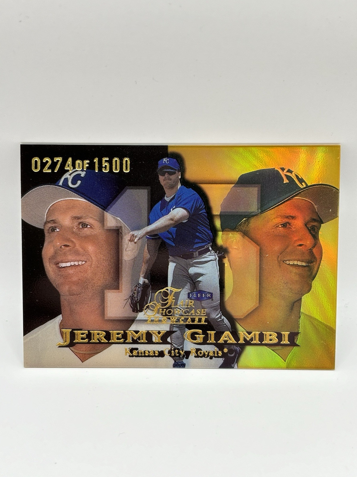 Vetrina Flair 1999 Jeremy Giambi fila 1 posto 38 0274 1500 Royals quasi nuova