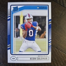 KEON COLEMAN ROOKIE RC 2024 Donruss Rated Rookie #358 Buffalo Bills MINT