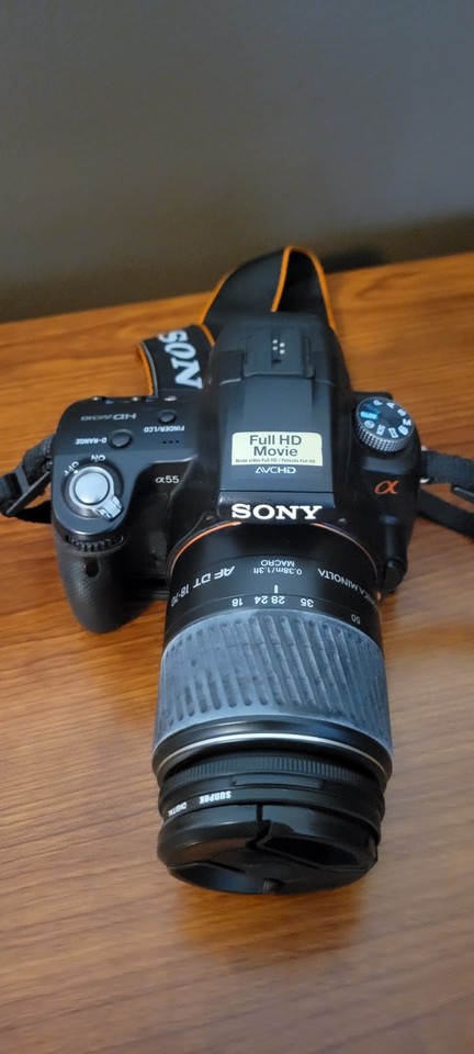 Sony a55 alpha aps infrared full spectrum vlog converted camera flash