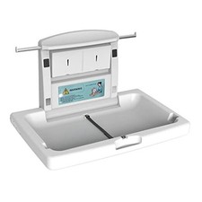 Baby Changing Station Wall Mounted, Fold Down Commercial Horizontal Baby