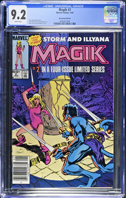Magik #2 CGC 9.2 NEWSSTAND Storm Illyana Marvel Limited Series Chris Claremont