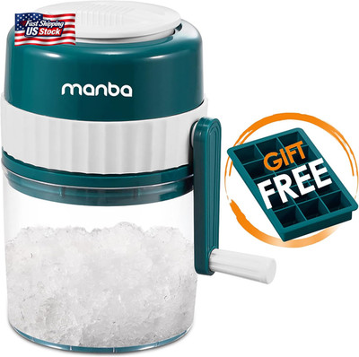 MANBA Ice Shaver and Snow Cone Machine - Premium Portable Ice Crusher and Shaved