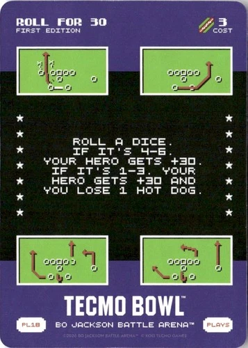 2026 BO JACKSON BATTLE ARENA TECMO BOWL ROLL FOR 30 #PL18