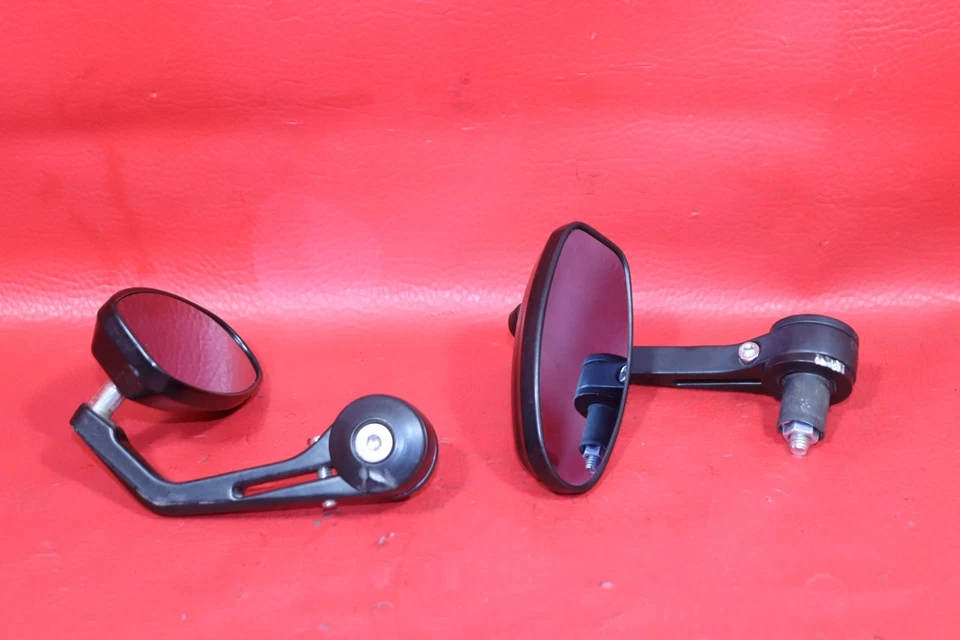 2005 DUCATI MONSTER 620 DARK BAR END REAR VIEW MIRROR SET PAIR MIRRORS - Image 2 of 4