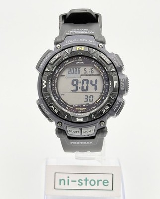 CASIO PROTREK PRO TREK PRG-240 Black Tough Solar Quartz Digital Watch - Rank S