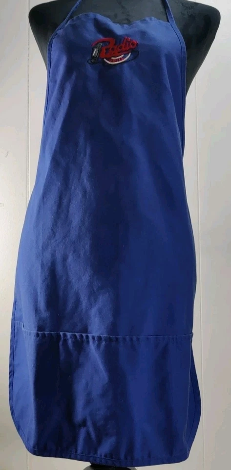 Vintage  Walmart Employee Apron Blue Radio Grill Euc - Image 2 of 4