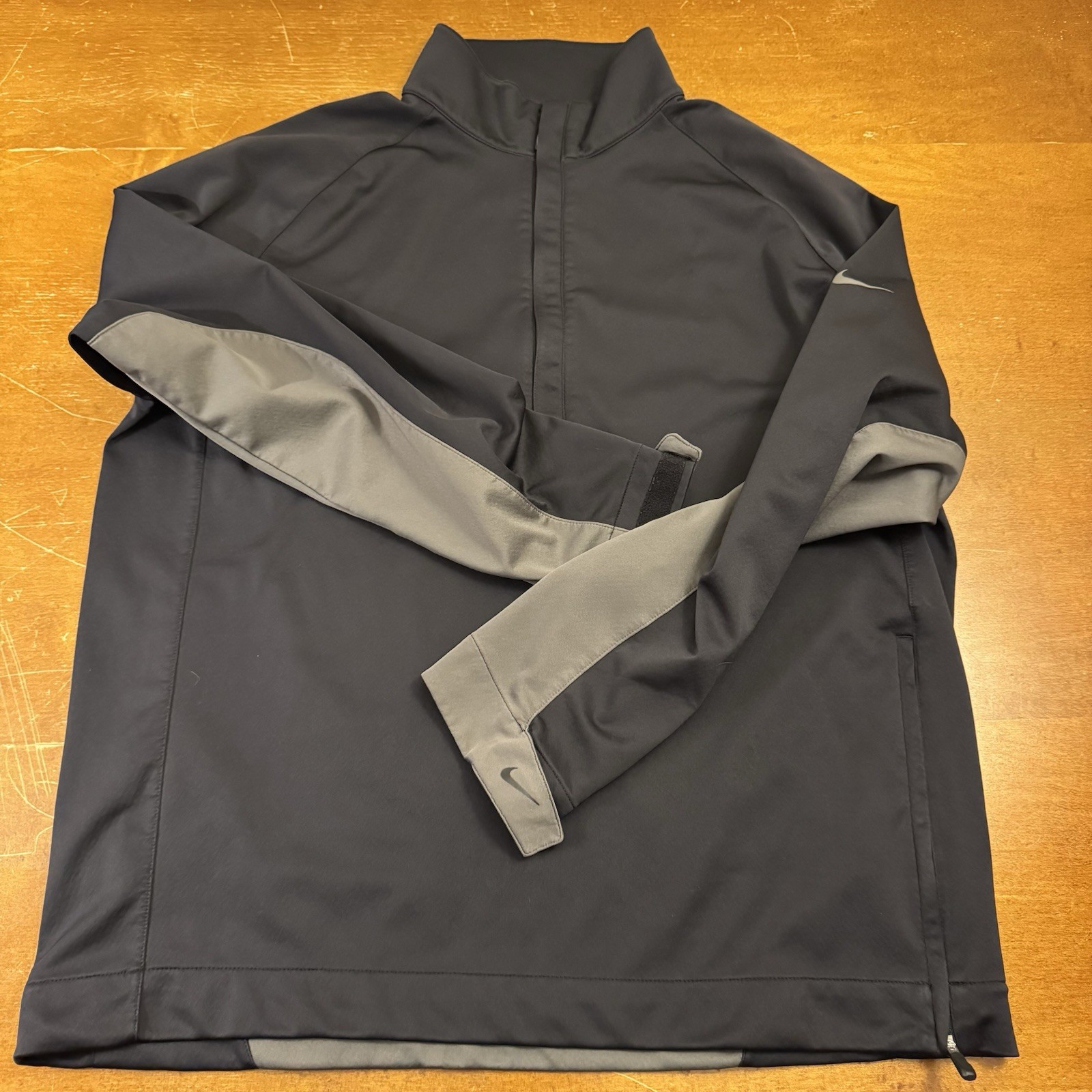 SACAI X NIKE Nike Giacca Uomo Grande Nera Manica Lunga 1 4 Zip Pullover Giacca a Vento Golf