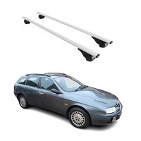 DachträGer FüR Alfa Romeo 156 Crosswagon Sportwagon 2004-2007 75Kg Metall Silber