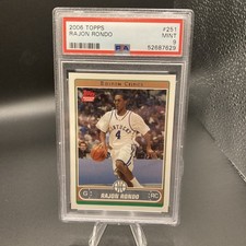 2006 Topps #251 Rajon Rondo RC PSA Mint 9 Boston Celtics NBAChampion Future HOF