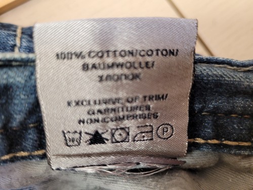 Silver Jeans Mens 36x34 Blue Straight Leg Relaxed Fit Dark Wash Zac Thick Stitch - Picture 5 of 9