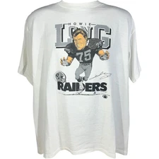 Los Angeles Raiders Howie Long Caricature short sleeve white color shirt KV37785