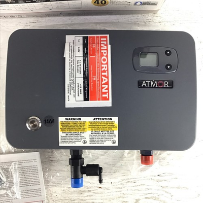 #ad Atmor ThermoBoost 14 kW 240V 2.3 GPM electric tankless Water Heater $179.99
