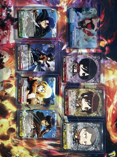 Weiss Schwarz Attack On Titan MINT LOT / 1x RRR / 4x RR / 15x R / 3x PR