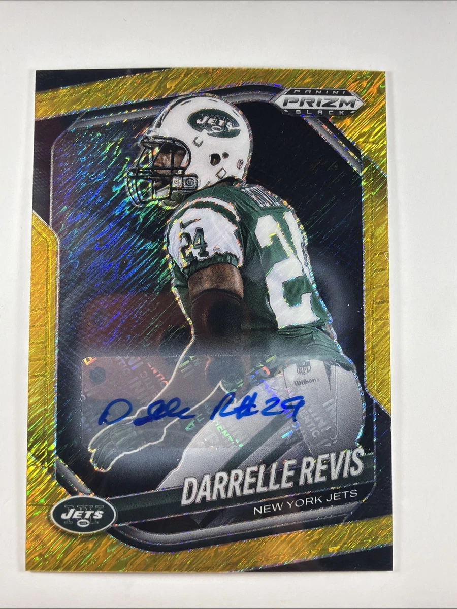 2025 Panini Prizm Black Football #105 Darrelle Revis Gold Shimmer