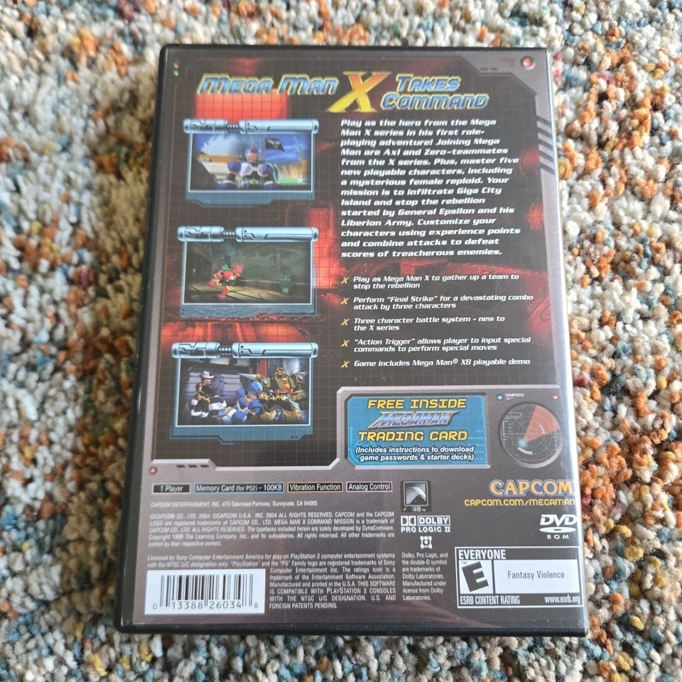 Megaman X Command Mission (Sony PlayStation 2, 2004) CIB PS2 Tested & Working - Image 2 of 4