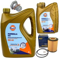 MotoröL Filter Set Gulf Formula GX 5W-40 7 Liter + Schraube FüR BMW 7Er 730I E65
