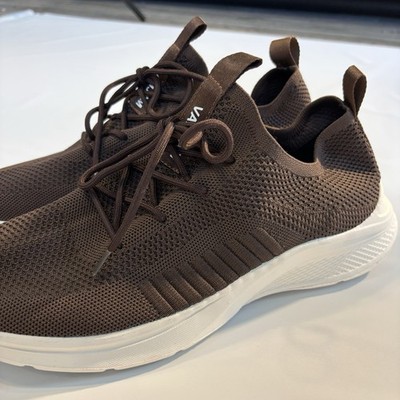VAMJAM Men's Brown Lightweight Sneakers Low Top Athletic Shoes Size 11 #160