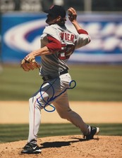 KYLE SNYDER BOSTON RED SOX  ACTION SIGNED 8x10