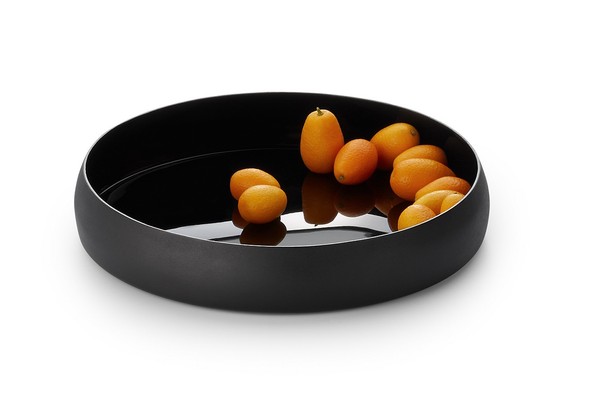 Philippi Negretto Schale, D 26 Cm, Aluminium Emailliert U. Pulverbesch., Schwarz-image