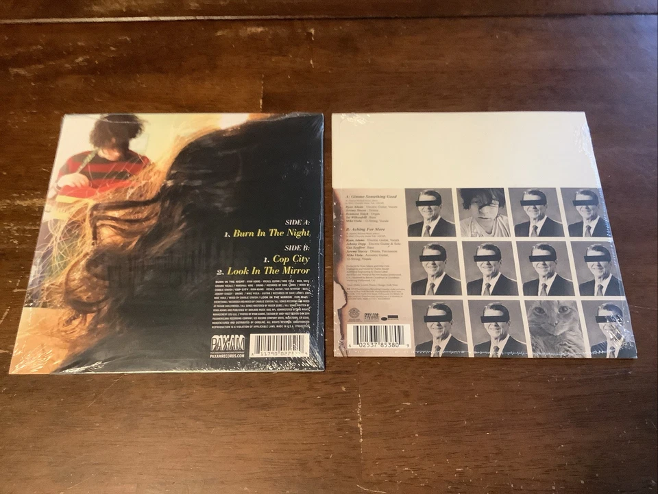 Ryan Adam’s 2 Brand New Sealed 45 Records Burn In The Night,Gimme Something Good - Image 2 of 2