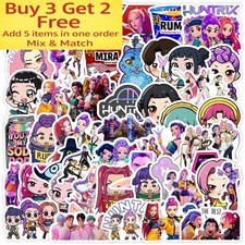 50pcs KPop Demon Hunters Waterproof Stickers  Buy 3 get 2 Free , Mix  Match 