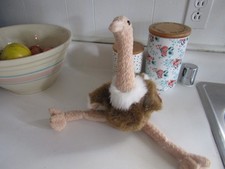 Ty Large Plush Beanie Buddy - STRETCH Ostrich 11 Inch MWMTs Stuffed Animal Toy