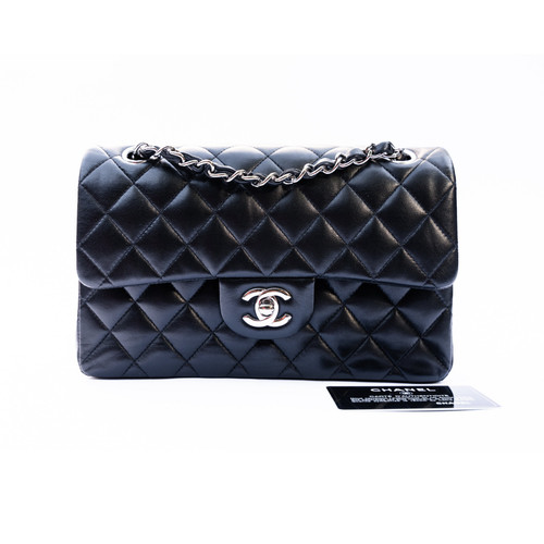 Chanel Classic Flap Small Double Flap Silver Hardware Lambskin
