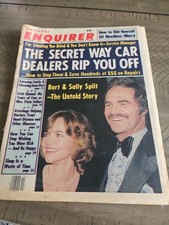 April 22, 1980 National Enquirer Burt Reynolds And Sally Fields Newspaper 