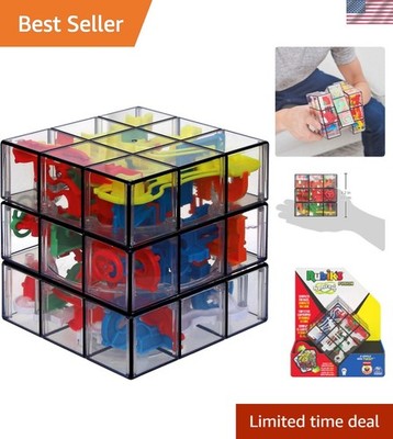 Stress-Relieving Rubik s Perplexus Fusion 3D Puzzle - Brain Teaser for Ages 8+