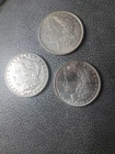 1921-S 1897 1885   $1  SILVER MORGAN DOLLARS .90 SILVER COINS  AVERAGE CONDITION