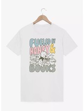 Disney Winnie The Pooh Fueled By Honey And Books T-Shirt White