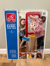 Step2 All Around Easel For Two With Red Frame...