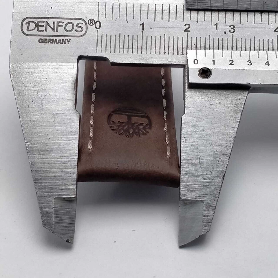 Pulseira de relógio masculina de couro genuíno Timberland 22 mm - Imagem 3 de 4