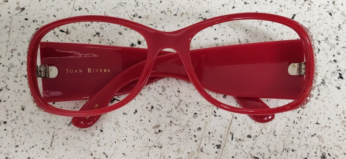 JOAN RIVERS SUNGLASSES RED WITH BROWN LENS Joan Rivers | Red Carpet Sunglasses main image 3