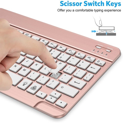 For Vortex T10m Pro / Z Tab 10 10.1 Universal Backlit Keyboard Case Cover Mouse - Picture 53 of 67