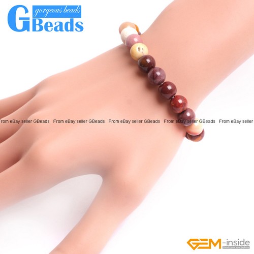 Pulsera de piedras preciosas surtidas con cuentas naturales a granel envío gratuito lote completo de 7" - Imagen 58 de 174