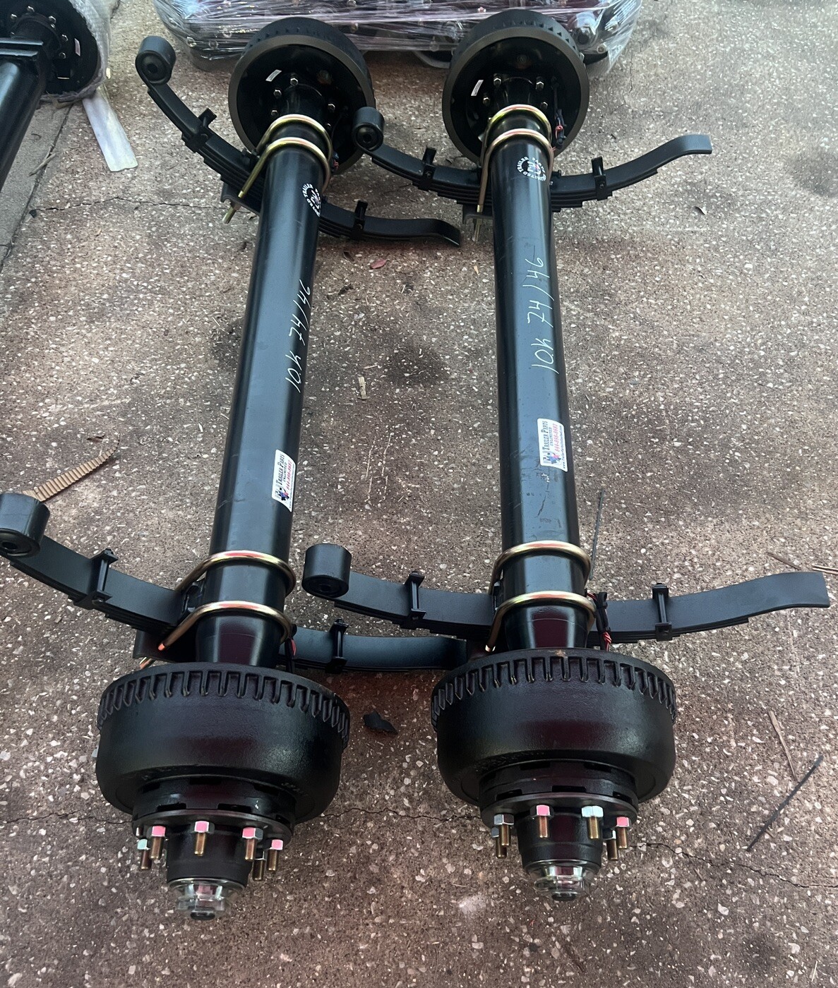 10,000 lb Tandem Trailer Axle Kit - Sprung - 20K Capacity - Same As ...