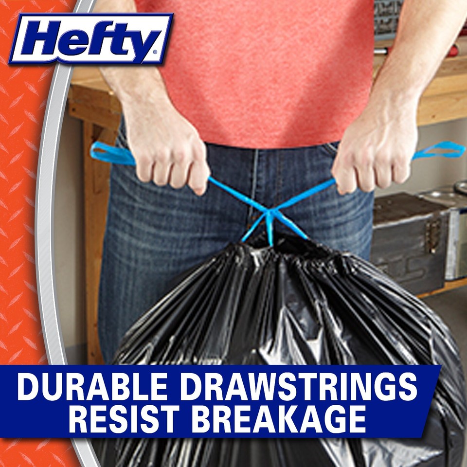 Hefty Strong Lawn & Leaf Trash Bags, 39 Gallon, 40 Count... eBay