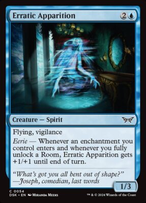 MTG Erratic Apparition (54/469) Duskmourn House of Horror NM