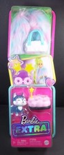 Barbie Extra kitty pet fashion pack faux fur jacket cloud purse NEW