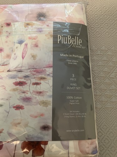 PiuBelle King Duvet Cover and Two King Shams. Pink. Brand New! - Picture 4 of 7